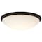 Nuvo Button, 17 Inch LED Flush Mount Fixture, Matte Black Finish, CCT Selectable, 120 Volts 62/1944 - alternate 4